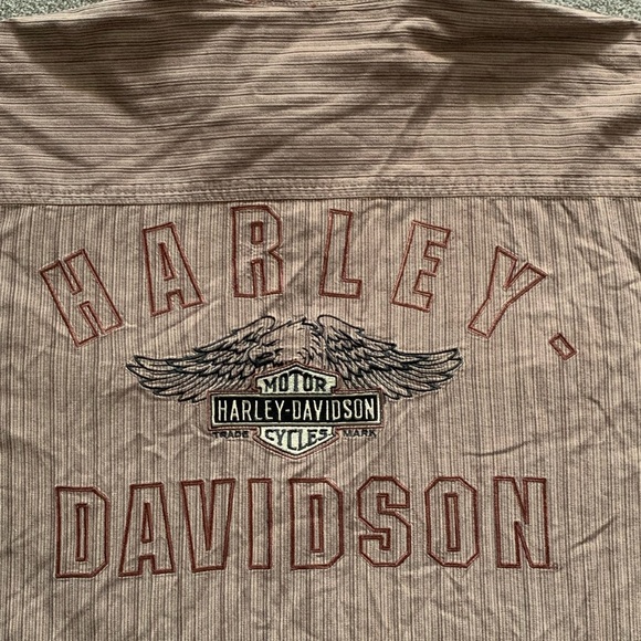 Harley-Davidson Striped Button Down Shirt - Picture 7 of 8